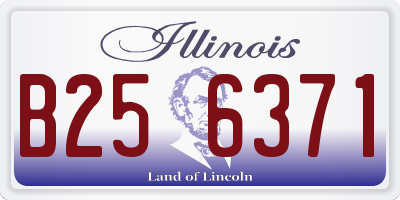 IL license plate B256371