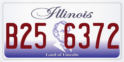 IL license plate B256372