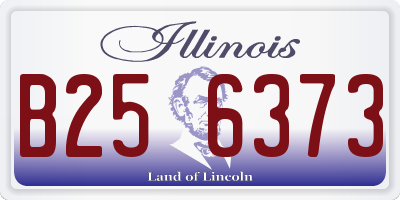 IL license plate B256373