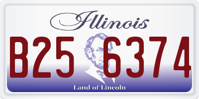 IL license plate B256374