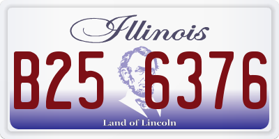 IL license plate B256376