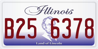 IL license plate B256378
