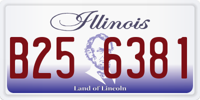 IL license plate B256381