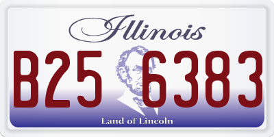 IL license plate B256383