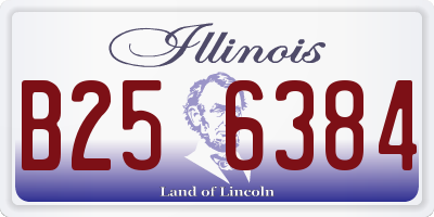 IL license plate B256384