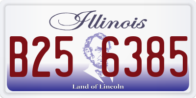 IL license plate B256385