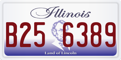 IL license plate B256389
