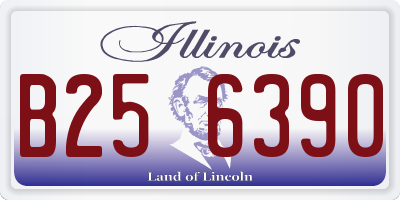 IL license plate B256390