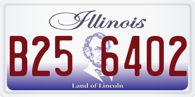 IL license plate B256402