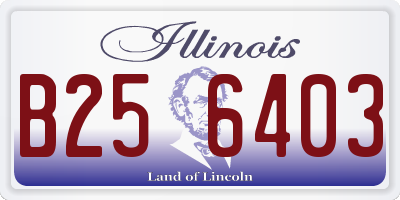 IL license plate B256403