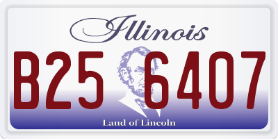 IL license plate B256407