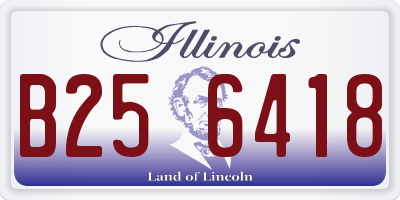 IL license plate B256418