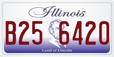 IL license plate B256420