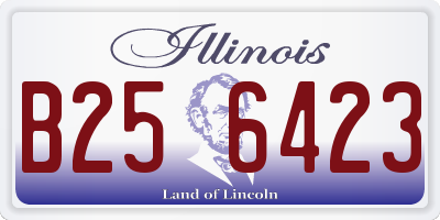 IL license plate B256423