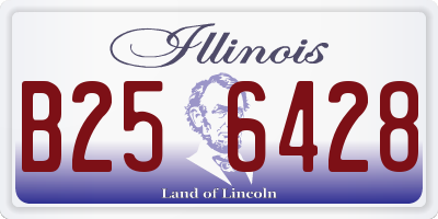 IL license plate B256428