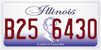 IL license plate B256430
