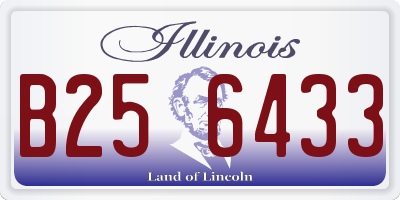 IL license plate B256433