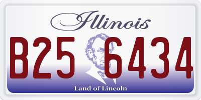 IL license plate B256434