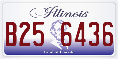 IL license plate B256436
