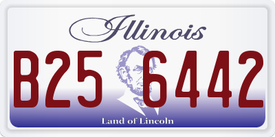 IL license plate B256442