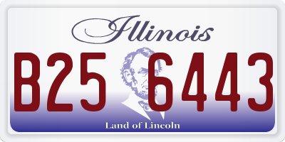 IL license plate B256443