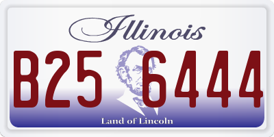 IL license plate B256444