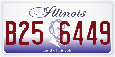 IL license plate B256449