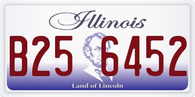 IL license plate B256452