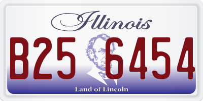 IL license plate B256454