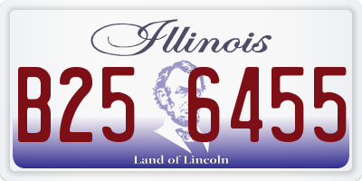 IL license plate B256455
