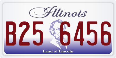 IL license plate B256456