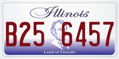 IL license plate B256457