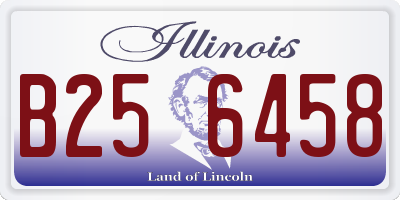 IL license plate B256458