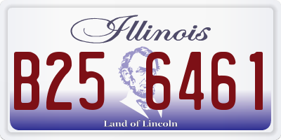 IL license plate B256461