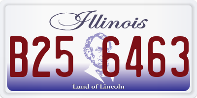 IL license plate B256463