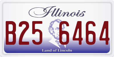 IL license plate B256464