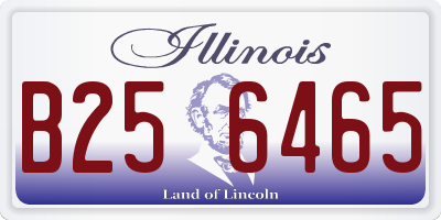 IL license plate B256465