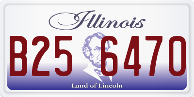 IL license plate B256470