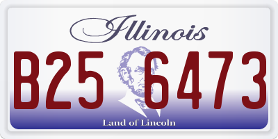 IL license plate B256473