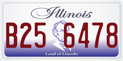 IL license plate B256478