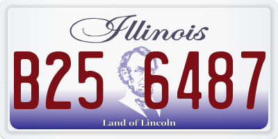 IL license plate B256487