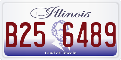 IL license plate B256489