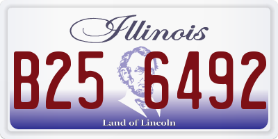 IL license plate B256492