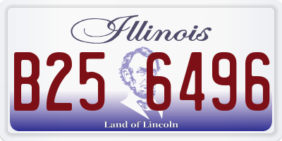 IL license plate B256496