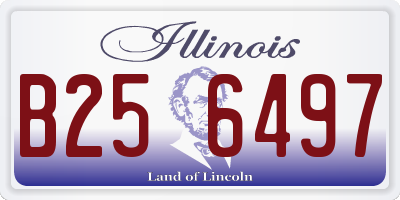 IL license plate B256497