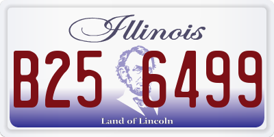 IL license plate B256499