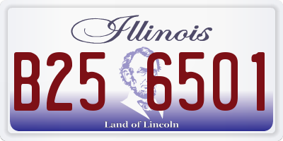 IL license plate B256501