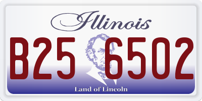 IL license plate B256502