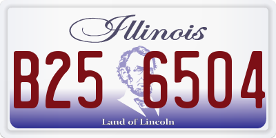 IL license plate B256504