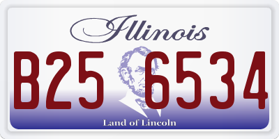 IL license plate B256534